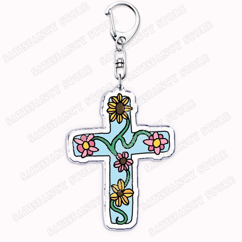 Christian Style Pink Jesus Keychain, Women's Bag, Bible Symbol, Church, Hope And Blessings, Móc Khóa In Theo Yêu Cầu, Chất Liệu Mica Trong Suốt In 2 Mặt , Dày 4mm 9 Christian Style Pink Jesus Keychain, Women's Bag, Bible Symbol, Church, Hope And Blessings, Móc Khóa In Theo Yêu Cầu, Chất Liệu Mica Trong Suốt In 2 Mặt , Dày 4mm - Ảnh 9