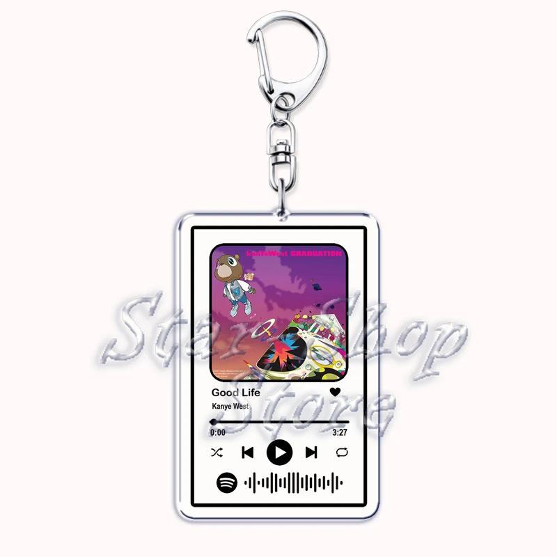 Classic Kanye Rap Album Graduation Keyrings Bear Music Ye Pendant Key Chain Ring Jewelry Móc Khóa In Theo Yêu Cầu, Chất Liệu Mica Trong Suốt In 2 Mặt , Dày 4mm 2 Classic Kanye Rap Album Graduation Keyrings Bear Music Ye Pendant Key Chain Ring Jewelry Móc Khóa In Theo Yêu Cầu, Chất Liệu Mica Trong Suốt In 2 Mặt , Dày 4mm - Ảnh 2