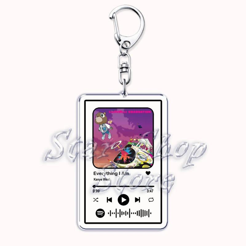 Classic Kanye Rap Album Graduation Keyrings Bear Music Ye Pendant Key Chain Ring Jewelry Móc Khóa In Theo Yêu Cầu, Chất Liệu Mica Trong Suốt In 2 Mặt , Dày 4mm 5 Classic Kanye Rap Album Graduation Keyrings Bear Music Ye Pendant Key Chain Ring Jewelry Móc Khóa In Theo Yêu Cầu, Chất Liệu Mica Trong Suốt In 2 Mặt , Dày 4mm - Ảnh 5