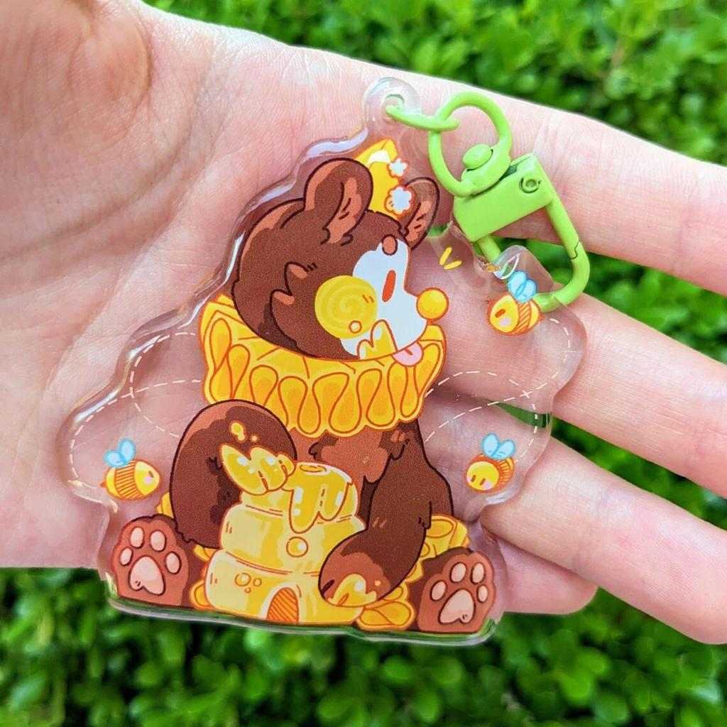 Clown Bear Keychain For Children Cartoon Animal Shaped Keychain Soft Plush Toy For Kids Móc Khóa In Theo Yêu Cầu, Chất Liệu Mica Trong Suốt In 2 Mặt , Dày 4mm 3 Clown Bear Keychain For Children Cartoon Animal Shaped Keychain Soft Plush Toy For Kids Móc Khóa In Theo Yêu Cầu, Chất Liệu Mica Trong Suốt In 2 Mặt , Dày 4mm - Ảnh 3