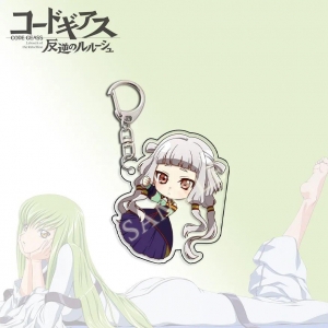 Code Geass Classic Anime Keychain Mica Lovely Baby Bag Charms Hanging Face Friends Key Chain Móc Khóa In Theo Yêu Cầu, Chất Liệu Mica Trong Suốt In 2 Mặt , Dày 4mm