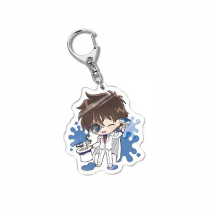 Conan Anime Kudou Shinichi Keychain Bag Charms Animation Products Students Fan Key Chain Móc Khóa In Theo Yêu Cầu, Chất Liệu Mica Trong Suốt In 2 Mặt , Dày 4mm