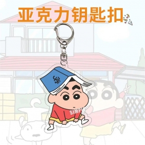 Crayon Shin Guy Mica Keychain Bag Charms Hanging Face Key Friend Mica Keychain Móc Khóa In Theo Yêu Cầu, Chất Liệu Mica Trong Suốt In 2 Mặt , Dày 4mm