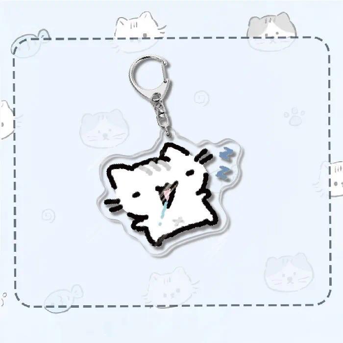 Creative And Funny Cats Cartoon Mica Keychain Accessories Bag Key Chain Ring Fan Friends S Móc Khóa In Theo Yêu Cầu, Chất Liệu Mica Trong Suốt In 2 Mặt , Dày 4mm 2 Creative And Funny Cats Cartoon Mica Keychain Accessories Bag Key Chain Ring Fan Friends S Móc Khóa In Theo Yêu Cầu, Chất Liệu Mica Trong Suốt In 2 Mặt , Dày 4mm - Ảnh 2
