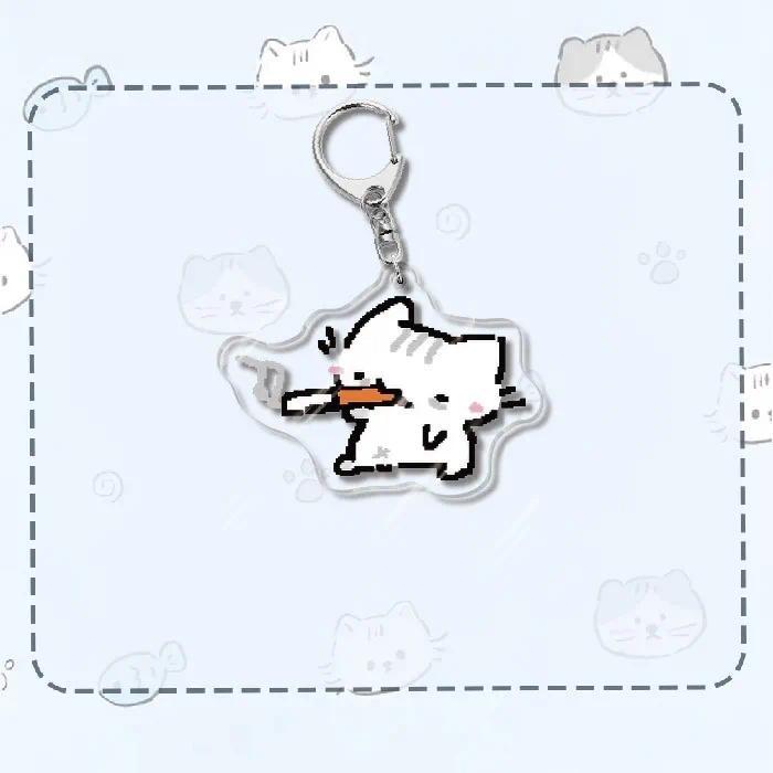 Creative And Funny Cats Cartoon Mica Keychain Accessories Bag Key Chain Ring Fan Friends S Móc Khóa In Theo Yêu Cầu, Chất Liệu Mica Trong Suốt In 2 Mặt , Dày 4mm 11 Creative And Funny Cats Cartoon Mica Keychain Accessories Bag Key Chain Ring Fan Friends S Móc Khóa In Theo Yêu Cầu, Chất Liệu Mica Trong Suốt In 2 Mặt , Dày 4mm - Ảnh 11