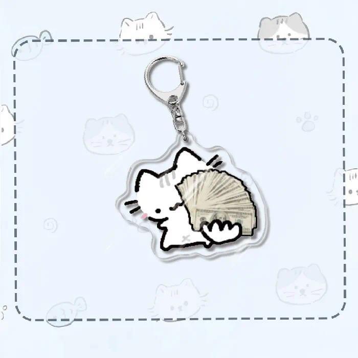 Creative And Funny Cats Cartoon Mica Keychain Accessories Bag Key Chain Ring Fan Friends S Móc Khóa In Theo Yêu Cầu, Chất Liệu Mica Trong Suốt In 2 Mặt , Dày 4mm 7 Creative And Funny Cats Cartoon Mica Keychain Accessories Bag Key Chain Ring Fan Friends S Móc Khóa In Theo Yêu Cầu, Chất Liệu Mica Trong Suốt In 2 Mặt , Dày 4mm - Ảnh 7