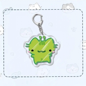 Creative And Funny Cats Cartoon Mica Keychain Accessories Bag Key Chain Ring Fan Friends S Móc Khóa In Theo Yêu Cầu, Chất Liệu Mica Trong Suốt In 2 Mặt , Dày 4mm