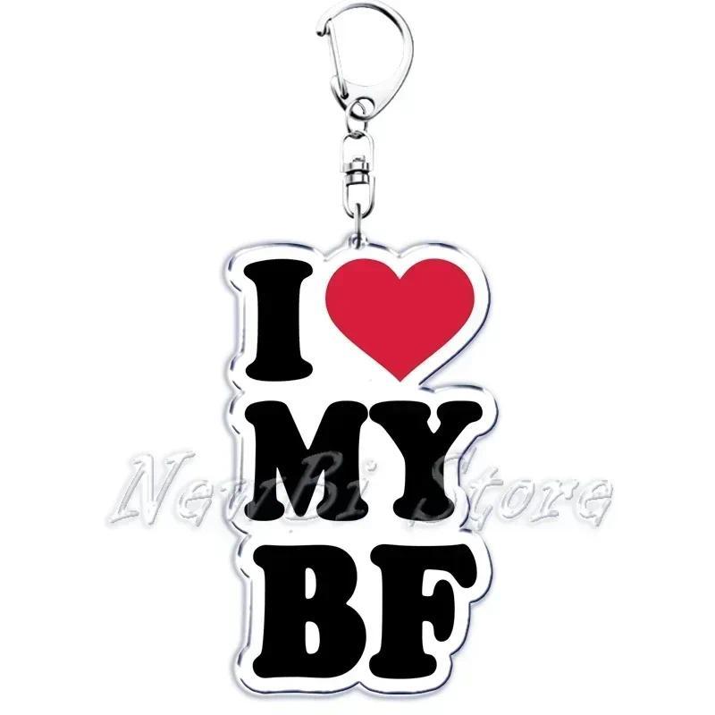 Creative Letter Keychain I Love You My Fictional Boyfriend Awesome Girlfriend Me Diy Mica Móc Khóa In Theo Yêu Cầu, Chất Liệu Mica Trong Suốt In 2 Mặt , Dày 4mm 53 Creative Letter Keychain I Love You My Fictional Boyfriend Awesome Girlfriend Me Diy Mica Móc Khóa In Theo Yêu Cầu, Chất Liệu Mica Trong Suốt In 2 Mặt , Dày 4mm - Ảnh 53