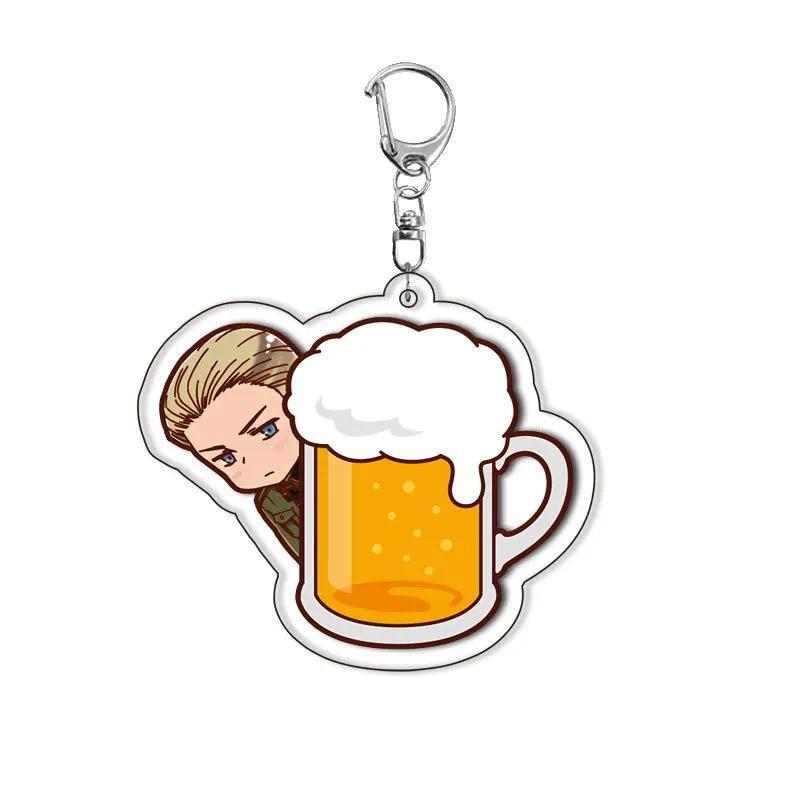 Creative Ludwig Beilschmidt Tomato Pizza Beer Rice Ball Pattern Anime Cartoon Acrylic Móc Khóa In Theo Yêu Cầu, Chất Liệu Mica Trong Suốt In 2 Mặt , Dày 4mm 3 Creative Ludwig Beilschmidt Tomato Pizza Beer Rice Ball Pattern Anime Cartoon Acrylic Móc Khóa In Theo Yêu Cầu, Chất Liệu Mica Trong Suốt In 2 Mặt , Dày 4mm - Ảnh 3