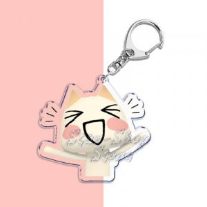 Cute Anime Keychains Kawaii Cartoon Inoue Toro Cat Pendant Game Key Chain Ring Móc Khóa In Theo Yêu Cầu, Chất Liệu Mica Trong Suốt In 2 Mặt , Dày 4mm