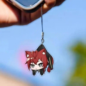 Cute Anime Twisted-wonderland Mobile Phone Chain School Mica Keychain Fans Christmas Móc Khóa In Theo Yêu Cầu, Chất Liệu Mica Trong Suốt In 2 Mặt , Dày 4mm