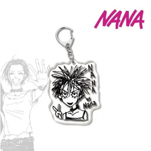 Cute Black And White Style Nana Keychains Anime Accessories Bag Hanging Key Chain Man Lic Móc Khóa In Theo Yêu Cầu, Chất Liệu Mica Trong Suốt In 2 Mặt , Dày 4mm