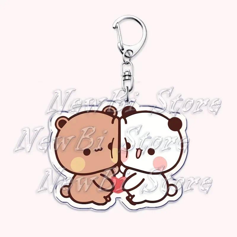 Cute Bubu Dudu Keychains Baby Gray Bear White Panda Keyring Pendant Key Chain Jewelry Fans Móc Khóa In Theo Yêu Cầu, Chất Liệu Mica Trong Suốt In 2 Mặt , Dày 4mm 4 Cute Bubu Dudu Keychains Baby Gray Bear White Panda Keyring Pendant Key Chain Jewelry Fans Móc Khóa In Theo Yêu Cầu, Chất Liệu Mica Trong Suốt In 2 Mặt , Dày 4mm - Ảnh 4
