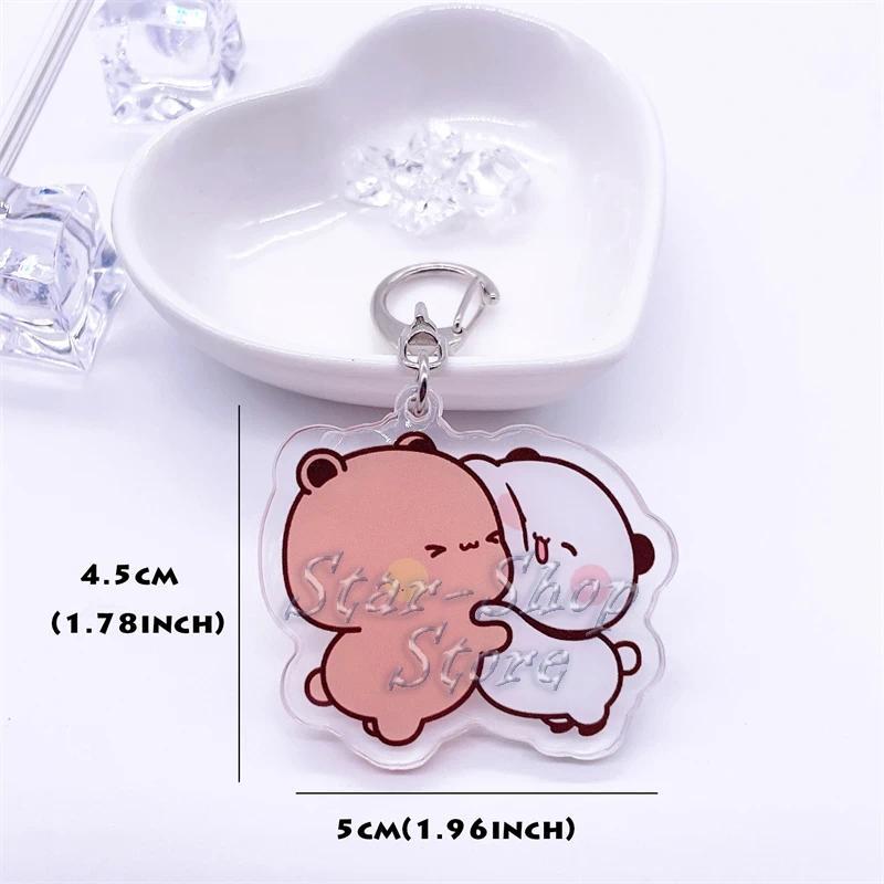 Cute Bubu Dudu White Gray Couple Kiss Bear Acrylic Keychains Ring For Accessories Bag Pendant Móc Khóa In Theo Yêu Cầu, Chất Liệu Mica Trong Suốt In 2 Mặt , Dày 4mm 4 Cute Bubu Dudu White Gray Couple Kiss Bear Acrylic Keychains Ring For Accessories Bag Pendant Móc Khóa In Theo Yêu Cầu, Chất Liệu Mica Trong Suốt In 2 Mặt , Dày 4mm - Ảnh 4