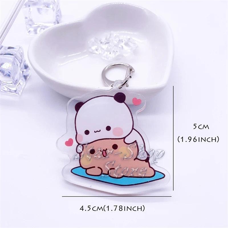 Cute Bubu Dudu White Gray Couple Kiss Bear Acrylic Keychains Ring For Accessories Bag Pendant Móc Khóa In Theo Yêu Cầu, Chất Liệu Mica Trong Suốt In 2 Mặt , Dày 4mm 5 Cute Bubu Dudu White Gray Couple Kiss Bear Acrylic Keychains Ring For Accessories Bag Pendant Móc Khóa In Theo Yêu Cầu, Chất Liệu Mica Trong Suốt In 2 Mặt , Dày 4mm - Ảnh 5