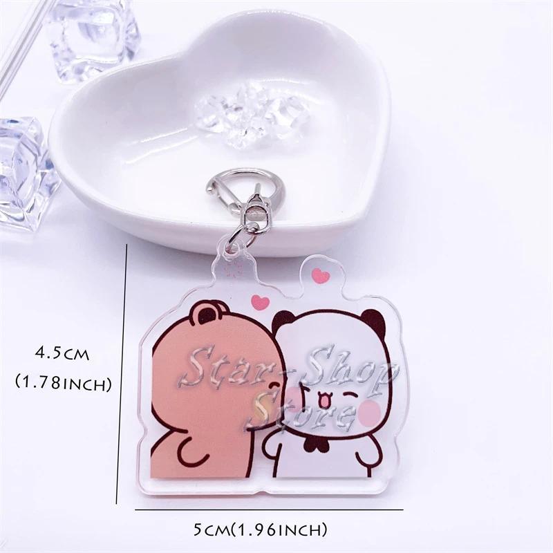 Cute Bubu Dudu White Gray Couple Kiss Bear Acrylic Keychains Ring For Accessories Bag Pendant Móc Khóa In Theo Yêu Cầu, Chất Liệu Mica Trong Suốt In 2 Mặt , Dày 4mm 6 Cute Bubu Dudu White Gray Couple Kiss Bear Acrylic Keychains Ring For Accessories Bag Pendant Móc Khóa In Theo Yêu Cầu, Chất Liệu Mica Trong Suốt In 2 Mặt , Dày 4mm - Ảnh 6