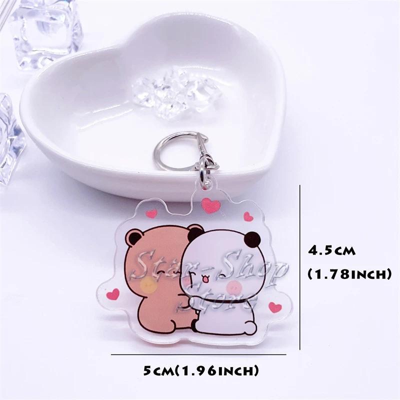 Cute Bubu Dudu White Gray Couple Kiss Bear Acrylic Keychains Ring For Accessories Bag Pendant Móc Khóa In Theo Yêu Cầu, Chất Liệu Mica Trong Suốt In 2 Mặt , Dày 4mm 1 Cute Bubu Dudu White Gray Couple Kiss Bear Acrylic Keychains Ring For Accessories Bag Pendant Móc Khóa In Theo Yêu Cầu, Chất Liệu Mica Trong Suốt In 2 Mặt , Dày 4mm