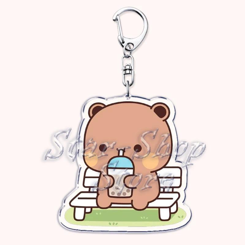 Cute Bubu Love Dudu Yier Keychain Couple Bear Panda Pendant Mica Keychain Móc Khóa In Theo Yêu Cầu, Chất Liệu Mica Trong Suốt In 2 Mặt , Dày 4mm 3 Cute Bubu Love Dudu Yier Keychain Couple Bear Panda Pendant Mica Keychain Móc Khóa In Theo Yêu Cầu, Chất Liệu Mica Trong Suốt In 2 Mặt , Dày 4mm - Ảnh 3