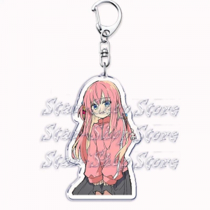 Cute Cartoon Anime Keychains Hitori Gotoh Nijika Ijichi Ryo Yamada Ikuyo Kita Móc Khóa In Theo Yêu Cầu, Chất Liệu Mica Trong Suốt In 2 Mặt , Dày 4mm