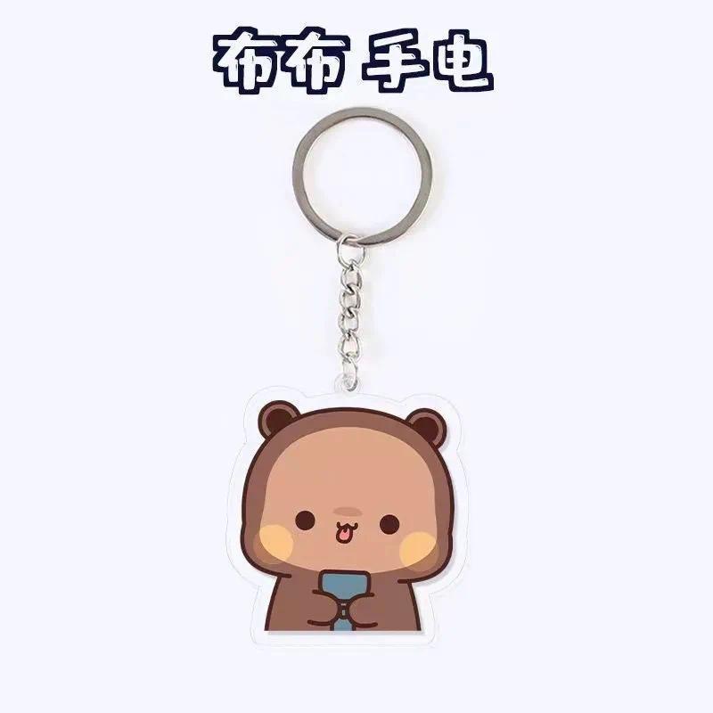 Cute Cartoon Bubu Dudu Panda Bear Pendant Keychain Car Key Acrylic Backpack Rearview Mirror Móc Khóa In Theo Yêu Cầu, Chất Liệu Mica Trong Suốt In 2 Mặt , Dày 4mm 18 Cute Cartoon Bubu Dudu Panda Bear Pendant Keychain Car Key Acrylic Backpack Rearview Mirror Móc Khóa In Theo Yêu Cầu, Chất Liệu Mica Trong Suốt In 2 Mặt , Dày 4mm - Ảnh 18