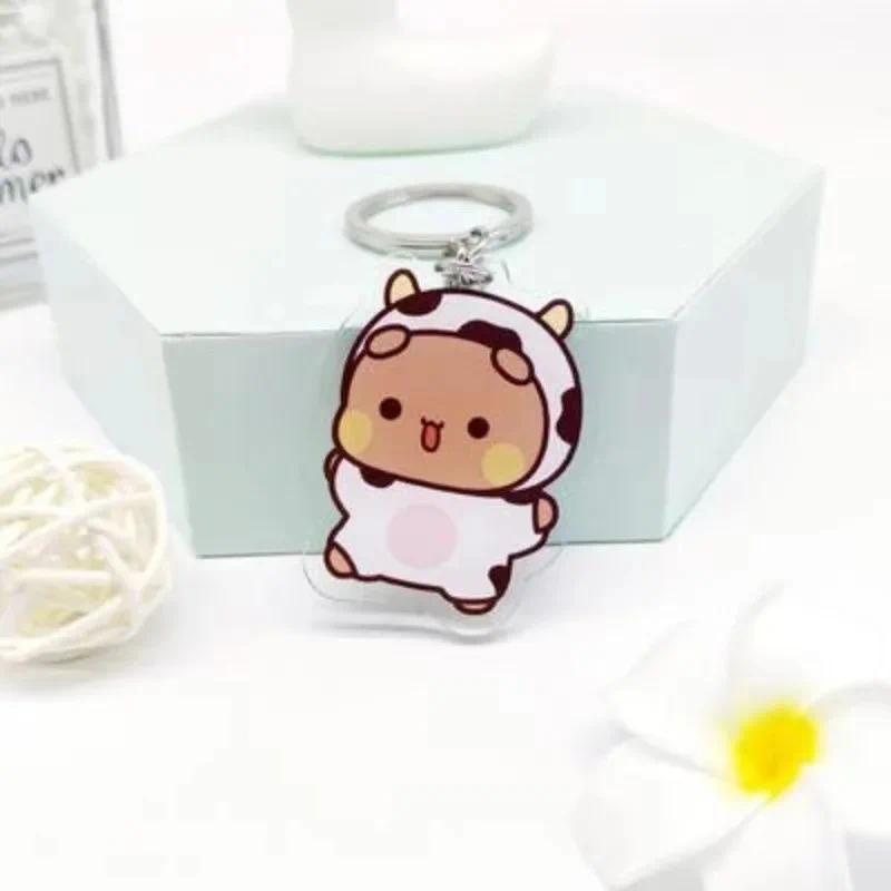 Cute Cartoon Bubu Dudu Panda Bear Pendant Keychain Car Key Acrylic Backpack Rearview Mirror Móc Khóa In Theo Yêu Cầu, Chất Liệu Mica Trong Suốt In 2 Mặt , Dày 4mm 5 Cute Cartoon Bubu Dudu Panda Bear Pendant Keychain Car Key Acrylic Backpack Rearview Mirror Móc Khóa In Theo Yêu Cầu, Chất Liệu Mica Trong Suốt In 2 Mặt , Dày 4mm - Ảnh 5