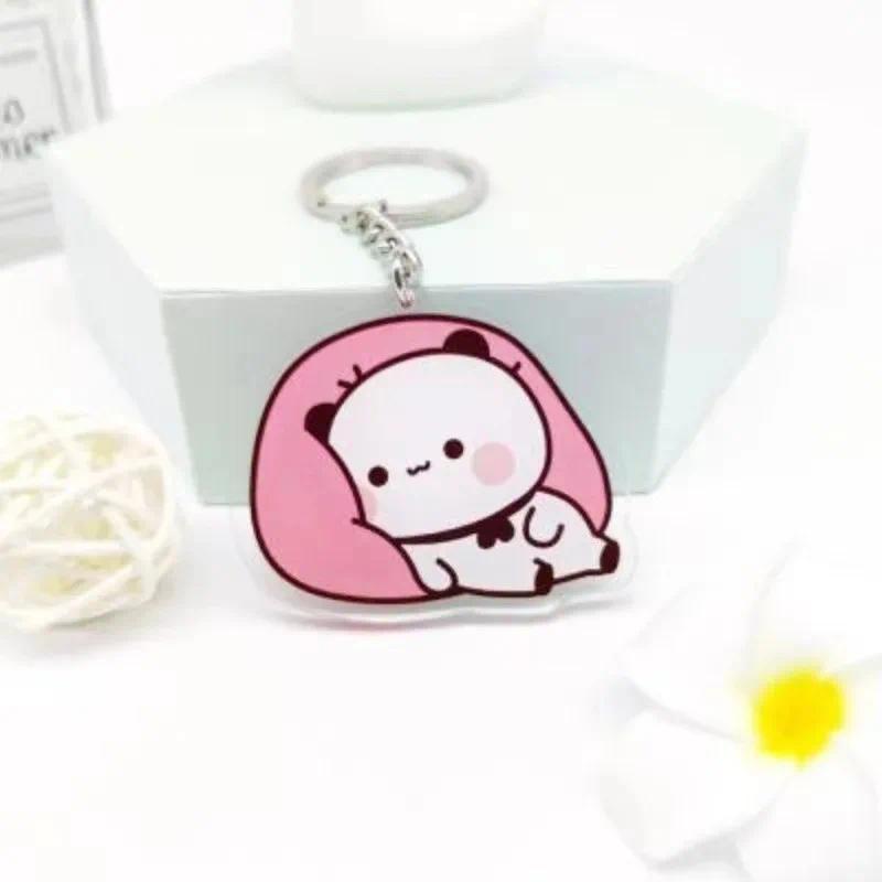Cute Cartoon Bubu Dudu Panda Bear Pendant Keychain Car Key Acrylic Backpack Rearview Mirror Móc Khóa In Theo Yêu Cầu, Chất Liệu Mica Trong Suốt In 2 Mặt , Dày 4mm 6 Cute Cartoon Bubu Dudu Panda Bear Pendant Keychain Car Key Acrylic Backpack Rearview Mirror Móc Khóa In Theo Yêu Cầu, Chất Liệu Mica Trong Suốt In 2 Mặt , Dày 4mm - Ảnh 6