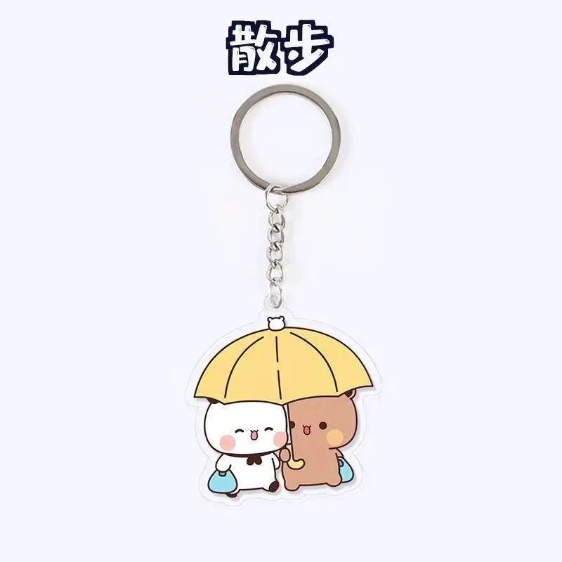 Cute Cartoon Bubu Dudu Panda Bear Pendant Keychain Car Key Acrylic Backpack Rearview Mirror Móc Khóa In Theo Yêu Cầu, Chất Liệu Mica Trong Suốt In 2 Mặt , Dày 4mm 8 Cute Cartoon Bubu Dudu Panda Bear Pendant Keychain Car Key Acrylic Backpack Rearview Mirror Móc Khóa In Theo Yêu Cầu, Chất Liệu Mica Trong Suốt In 2 Mặt , Dày 4mm - Ảnh 8