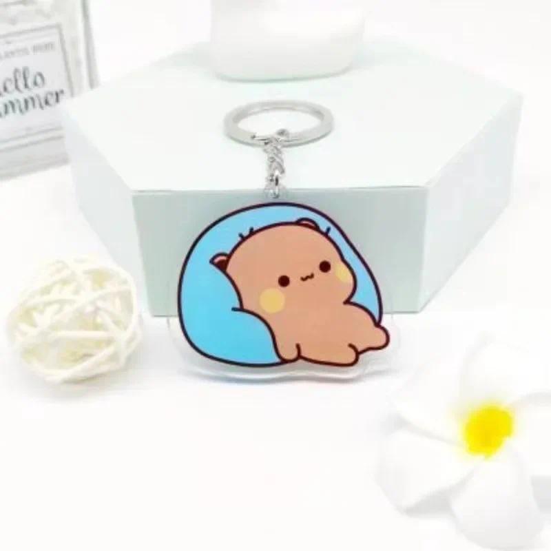 Cute Cartoon Bubu Dudu Panda Bear Pendant Keychain Car Key Acrylic Backpack Rearview Mirror Móc Khóa In Theo Yêu Cầu, Chất Liệu Mica Trong Suốt In 2 Mặt , Dày 4mm 9 Cute Cartoon Bubu Dudu Panda Bear Pendant Keychain Car Key Acrylic Backpack Rearview Mirror Móc Khóa In Theo Yêu Cầu, Chất Liệu Mica Trong Suốt In 2 Mặt , Dày 4mm - Ảnh 9