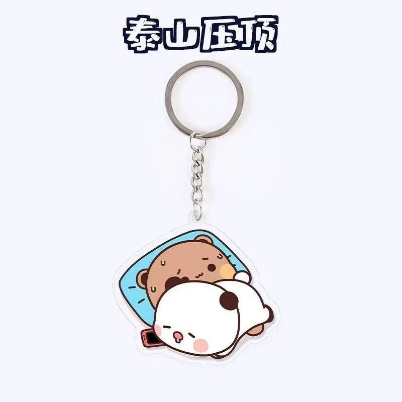 Cute Cartoon Bubu Dudu Panda Bear Pendant Keychain Car Key Acrylic Backpack Rearview Mirror Móc Khóa In Theo Yêu Cầu, Chất Liệu Mica Trong Suốt In 2 Mặt , Dày 4mm 10 Cute Cartoon Bubu Dudu Panda Bear Pendant Keychain Car Key Acrylic Backpack Rearview Mirror Móc Khóa In Theo Yêu Cầu, Chất Liệu Mica Trong Suốt In 2 Mặt , Dày 4mm - Ảnh 10