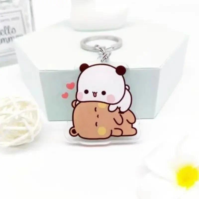 Cute Cartoon Bubu Dudu Panda Bear Pendant Keychain Car Key Acrylic Backpack Rearview Mirror Móc Khóa In Theo Yêu Cầu, Chất Liệu Mica Trong Suốt In 2 Mặt , Dày 4mm 1 Cute Cartoon Bubu Dudu Panda Bear Pendant Keychain Car Key Acrylic Backpack Rearview Mirror Móc Khóa In Theo Yêu Cầu, Chất Liệu Mica Trong Suốt In 2 Mặt , Dày 4mm