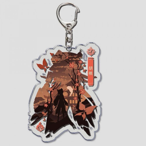 Cute Cartoon Kazuha Xiao Famous Character Keychain, Bag Hanger, Key Ring For Friends And Móc Khóa In Theo Yêu Cầu, Chất Liệu Mica Trong Suốt In 2 Mặt , Dày 4mm