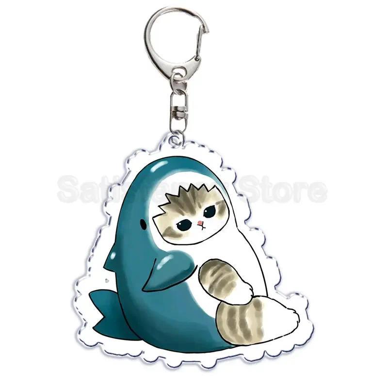 Cute Cartoon Shark Cat Keychain, Fried Shrimp Cat, , Móc Khóa In Theo Yêu Cầu, Chất Liệu Mica Trong Suốt In 2 Mặt , Dày 4mm 2 Cute Cartoon Shark Cat Keychain, Fried Shrimp Cat, , Móc Khóa In Theo Yêu Cầu, Chất Liệu Mica Trong Suốt In 2 Mặt , Dày 4mm - Ảnh 2