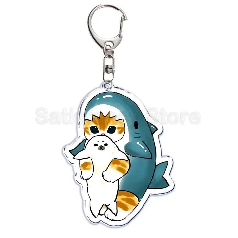 Cute Cartoon Shark Cat Keychain, Fried Shrimp Cat, , Móc Khóa In Theo Yêu Cầu, Chất Liệu Mica Trong Suốt In 2 Mặt , Dày 4mm 3 Cute Cartoon Shark Cat Keychain, Fried Shrimp Cat, , Móc Khóa In Theo Yêu Cầu, Chất Liệu Mica Trong Suốt In 2 Mặt , Dày 4mm - Ảnh 3