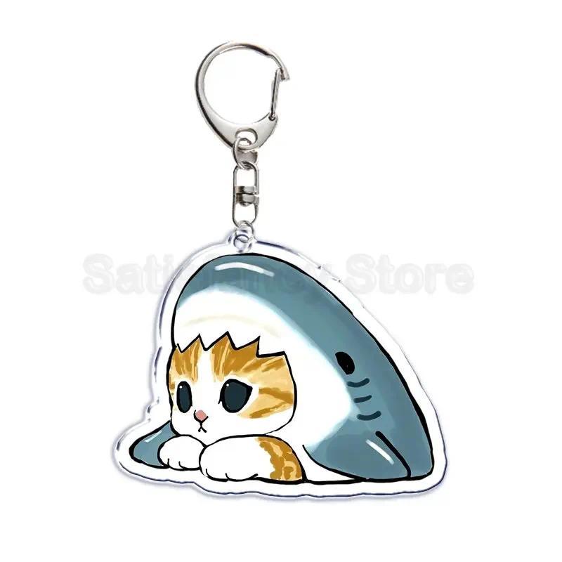 Cute Cartoon Shark Cat Keychain, Fried Shrimp Cat, , Móc Khóa In Theo Yêu Cầu, Chất Liệu Mica Trong Suốt In 2 Mặt , Dày 4mm 7 Cute Cartoon Shark Cat Keychain, Fried Shrimp Cat, , Móc Khóa In Theo Yêu Cầu, Chất Liệu Mica Trong Suốt In 2 Mặt , Dày 4mm - Ảnh 7