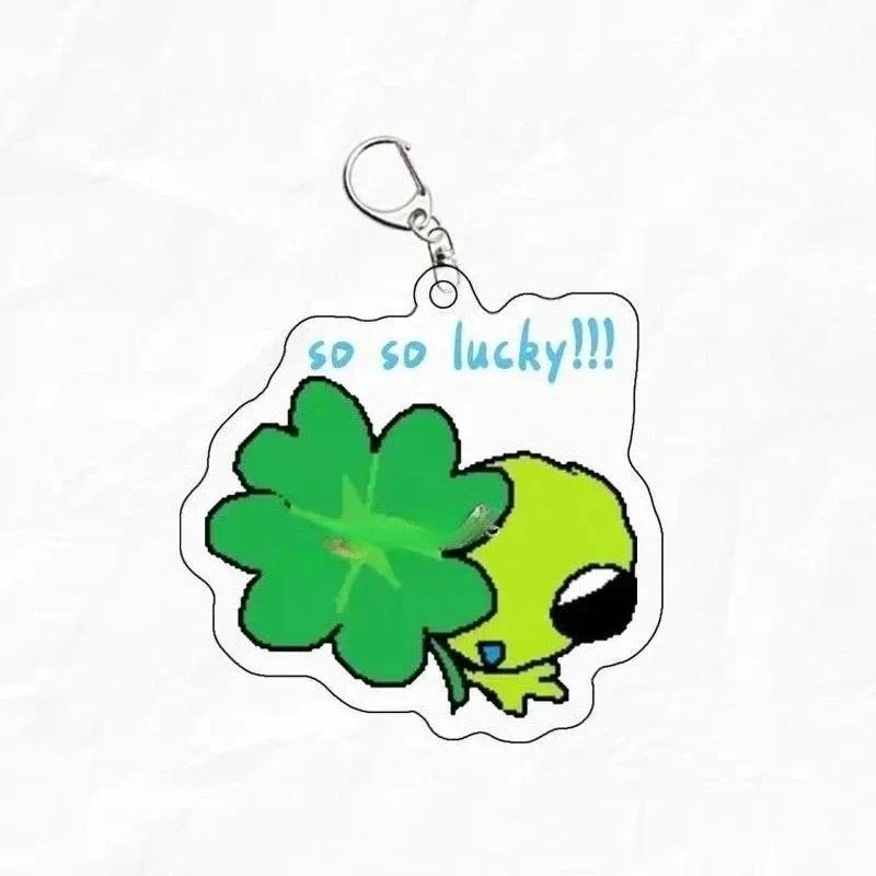 Cute Cartoon Ufo Planet Alien Lucky Grass Leaf Female Police Officer Acrylic Keychain Funny Móc Khóa In Theo Yêu Cầu, Chất Liệu Mica Trong Suốt In 2 Mặt , Dày 4mm 2 Cute Cartoon Ufo Planet Alien Lucky Grass Leaf Female Police Officer Acrylic Keychain Funny Móc Khóa In Theo Yêu Cầu, Chất Liệu Mica Trong Suốt In 2 Mặt , Dày 4mm - Ảnh 2