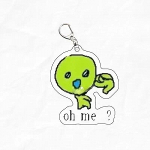 Cute Cartoon Ufo Planet Alien Lucky Grass Leaf Female Police Officer Acrylic Keychain Funny Móc Khóa In Theo Yêu Cầu, Chất Liệu Mica Trong Suốt In 2 Mặt , Dày 4mm