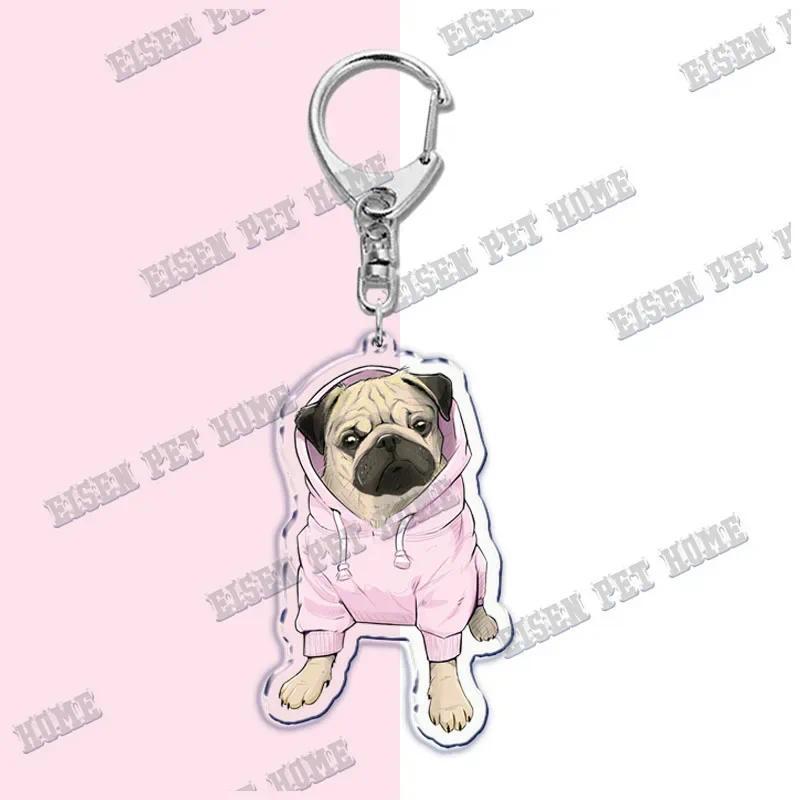 Cute Dog Pug Keychain For Accessories Bag Cartoon Pet Keychain Ring Love Pug Keychain Móc Khóa In Theo Yêu Cầu, Chất Liệu Mica Trong Suốt In 2 Mặt , Dày 4mm 13 Cute Dog Pug Keychain For Accessories Bag Cartoon Pet Keychain Ring Love Pug Keychain Móc Khóa In Theo Yêu Cầu, Chất Liệu Mica Trong Suốt In 2 Mặt , Dày 4mm - Ảnh 13