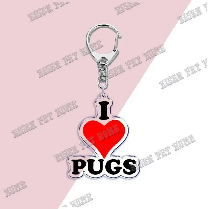 Cute Dog Pug Keychain For Accessories Bag Cartoon Pet Keychain Ring Love Pug Keychain Móc Khóa In Theo Yêu Cầu, Chất Liệu Mica Trong Suốt In 2 Mặt , Dày 4mm 4 Cute Dog Pug Keychain For Accessories Bag Cartoon Pet Keychain Ring Love Pug Keychain Móc Khóa In Theo Yêu Cầu, Chất Liệu Mica Trong Suốt In 2 Mặt , Dày 4mm - Ảnh 4