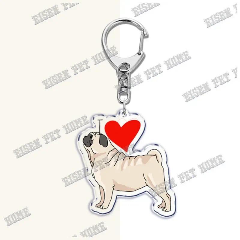 Cute Dog Pug Keychain For Accessories Bag Cartoon Pet Keychain Ring Love Pug Keychain Móc Khóa In Theo Yêu Cầu, Chất Liệu Mica Trong Suốt In 2 Mặt , Dày 4mm 5 Cute Dog Pug Keychain For Accessories Bag Cartoon Pet Keychain Ring Love Pug Keychain Móc Khóa In Theo Yêu Cầu, Chất Liệu Mica Trong Suốt In 2 Mặt , Dày 4mm - Ảnh 5