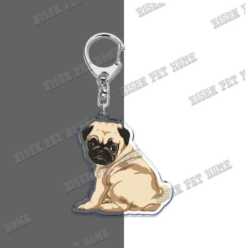 Cute Dog Pug Keychain For Accessories Bag Cartoon Pet Keychain Ring Love Pug Keychain Móc Khóa In Theo Yêu Cầu, Chất Liệu Mica Trong Suốt In 2 Mặt , Dày 4mm 10 Cute Dog Pug Keychain For Accessories Bag Cartoon Pet Keychain Ring Love Pug Keychain Móc Khóa In Theo Yêu Cầu, Chất Liệu Mica Trong Suốt In 2 Mặt , Dày 4mm - Ảnh 10