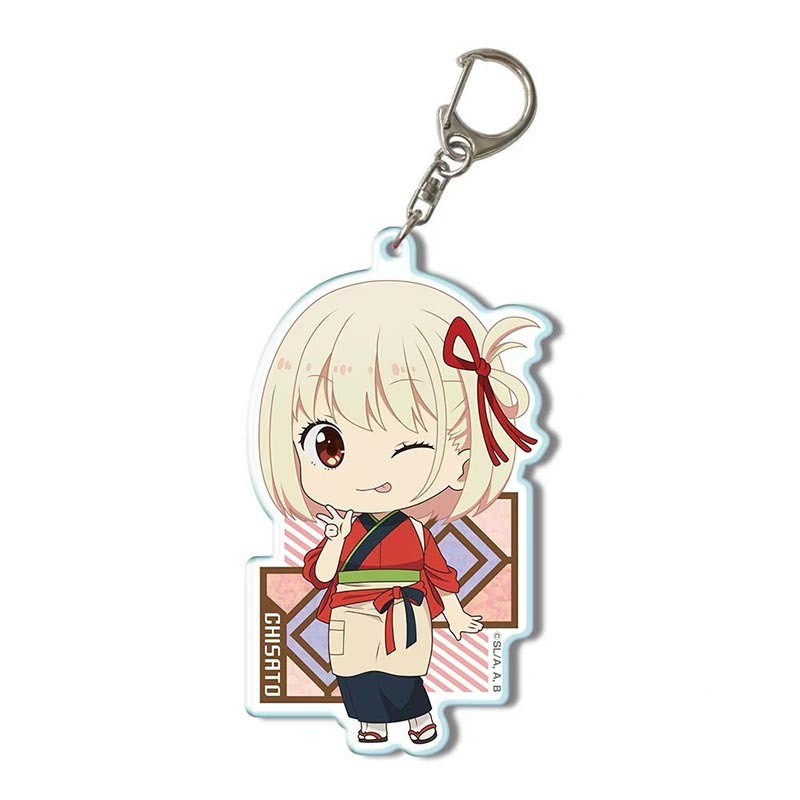Cute Ellen Lycoris Recoil Cartoon Keychain Móc Khóa In Theo Yêu Cầu, Chất Liệu Mica Trong Suốt In 2 Mặt , Dày 4mm 3 Cute Ellen Lycoris Recoil Cartoon Keychain Móc Khóa In Theo Yêu Cầu, Chất Liệu Mica Trong Suốt In 2 Mặt , Dày 4mm - Ảnh 3