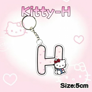 Cute English Letter Design Key Chain Cartoon Diy Name Best Wishes Pendant Friend Suprisin Móc Khóa In Theo Yêu Cầu, Chất Liệu Mica Trong Suốt In 2 Mặt , Dày 4mm