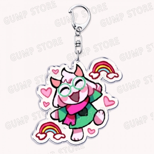 Cute Game Deltarune Keychains For Accessories Ralsei Kris Susie Spamton Undertale Angel Móc Khóa In Theo Yêu Cầu, Chất Liệu Mica Trong Suốt In 2 Mặt , Dày 4mm