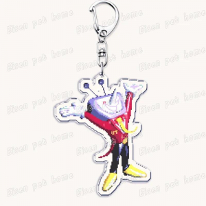 Cute Game Deltarune Spamton Tenna Baby Meme Keychains Key Chain Ring Gifts Gamer Friends Móc Khóa In Theo Yêu Cầu, Chất Liệu Mica Trong Suốt In 2 Mặt , Dày 4mm