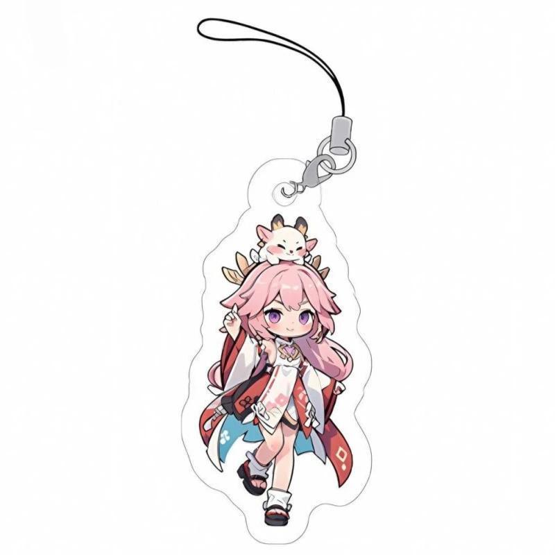 Cute Genshin Impact Anime Game Figure Yae Miko Nahida Furina Sigewinne Keychain Cosplay Móc Khóa In Theo Yêu Cầu, Chất Liệu Mica Trong Suốt In 2 Mặt , Dày 4mm 1 Cute Genshin Impact Anime Game Figure Yae Miko Nahida Furina Sigewinne Keychain Cosplay Móc Khóa In Theo Yêu Cầu, Chất Liệu Mica Trong Suốt In 2 Mặt , Dày 4mm