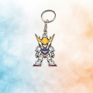 Cute Gundam Mica Keychain, Cute Chibi Decorative Accessory Móc Khóa In Theo Yêu Cầu, Chất Liệu Mica Trong Suốt In 2 Mặt , Dày 4mm