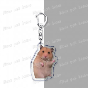 Cute Hamster Keychains For Accessories Bag Wiwi Cat Oiia Oiia Meme Uia Meow Car Keychain Ring Móc Khóa In Theo Yêu Cầu, Chất Liệu Mica Trong Suốt In 2 Mặt , Dày 4mm