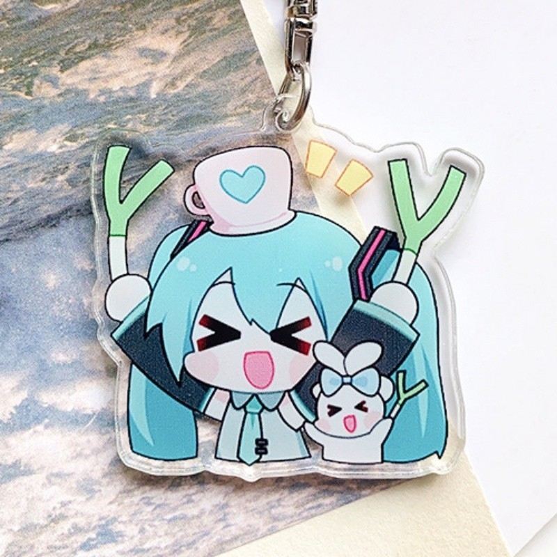 Cute Hatsune Miku Acrylic Keychain Material As A Gift Móc Khóa In Theo Yêu Cầu, Chất Liệu Mica Trong Suốt In 2 Mặt , Dày 4mm 5 Cute Hatsune Miku Acrylic Keychain Material As A Gift Móc Khóa In Theo Yêu Cầu, Chất Liệu Mica Trong Suốt In 2 Mặt , Dày 4mm - Ảnh 5