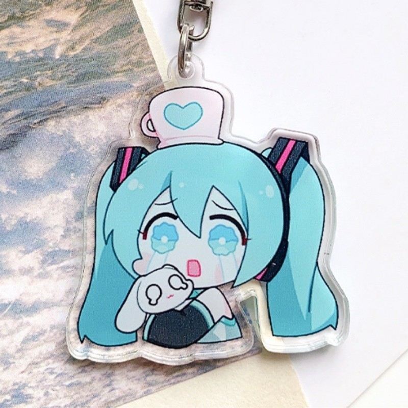 Cute Hatsune Miku Acrylic Keychain Material As A Gift Móc Khóa In Theo Yêu Cầu, Chất Liệu Mica Trong Suốt In 2 Mặt , Dày 4mm 6 Cute Hatsune Miku Acrylic Keychain Material As A Gift Móc Khóa In Theo Yêu Cầu, Chất Liệu Mica Trong Suốt In 2 Mặt , Dày 4mm - Ảnh 6