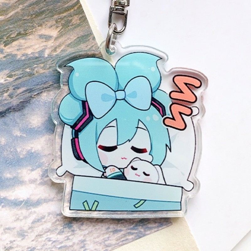 Cute Hatsune Miku Acrylic Keychain Material As A Gift Móc Khóa In Theo Yêu Cầu, Chất Liệu Mica Trong Suốt In 2 Mặt , Dày 4mm 7 Cute Hatsune Miku Acrylic Keychain Material As A Gift Móc Khóa In Theo Yêu Cầu, Chất Liệu Mica Trong Suốt In 2 Mặt , Dày 4mm - Ảnh 7